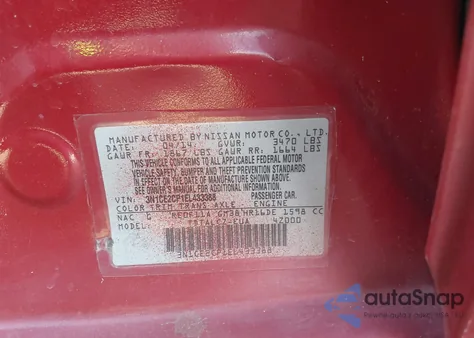 2014 Nissan Versa Note S Plus from USA, damaged, VIN 3N1CE2CP1EL433388